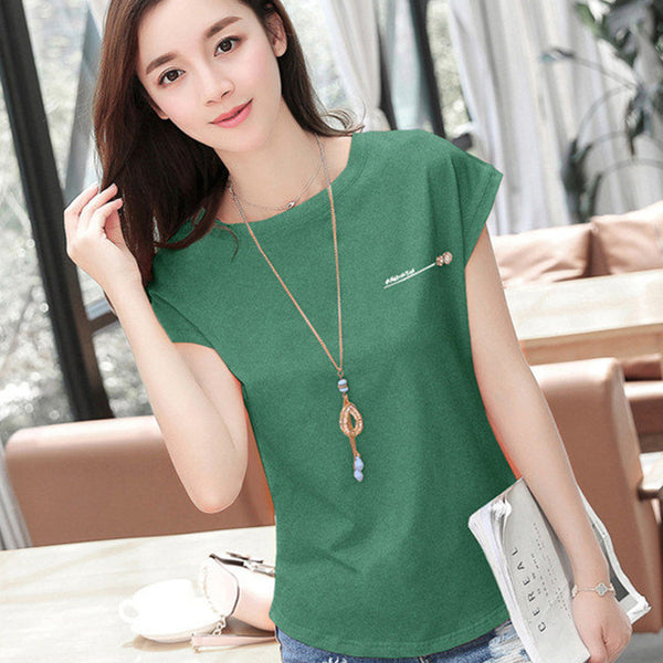 2019 New summer fashion blouses top Ladies Solid Short Sleeve Pink Camisetas Feminina plus size Letter womens clothing 2299 50