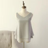 2020 Fashion Brand Women's blouse Tops Summer sleeveless Chiffon shirt Solid V-neck Casual blouse Plus Size 5XL Loose Female Top