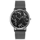 Fashion Rose Gold Mesh Band Creative Marble Female Wrist Watch Luxury Women Quartz Watches Gifts Relogio Feminino Ladies Clock