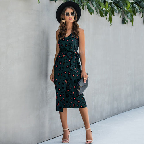 Summer Women Vintage Print Dress Sexy Backless Long Casual Sundress Black White Dresses 2020 Fashion Summer Clothes For Women