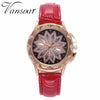 Fashion Women Rose Gold Flower Rhinestone Watch Luxury Casual Female Quartz Watch Relogio Feminino Drop Shipping