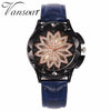Fashion Women Rose Gold Flower Rhinestone Watch Luxury Casual Female Quartz Watch Relogio Feminino Drop Shipping