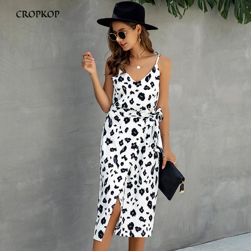 Summer Women Vintage Print Dress Sexy Backless Long Casual Sundress Black White Dresses 2020 Fashion Summer Clothes For Women