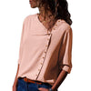 Aachoae Blouse 2020 Fashion Long Sleeve Women Blouses and Tops Skew Collar Solid Office Shirt Casual Tops Blusas Chemise Femme