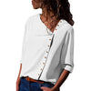 Aachoae Blouse 2020 Fashion Long Sleeve Women Blouses and Tops Skew Collar Solid Office Shirt Casual Tops Blusas Chemise Femme