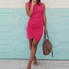 Summer Dress 2020 Sexy Sundress Women Bodycon Mini Dress Sleeveless Casual Party Dress Fashion Solid Slim Feminina Vestidos
