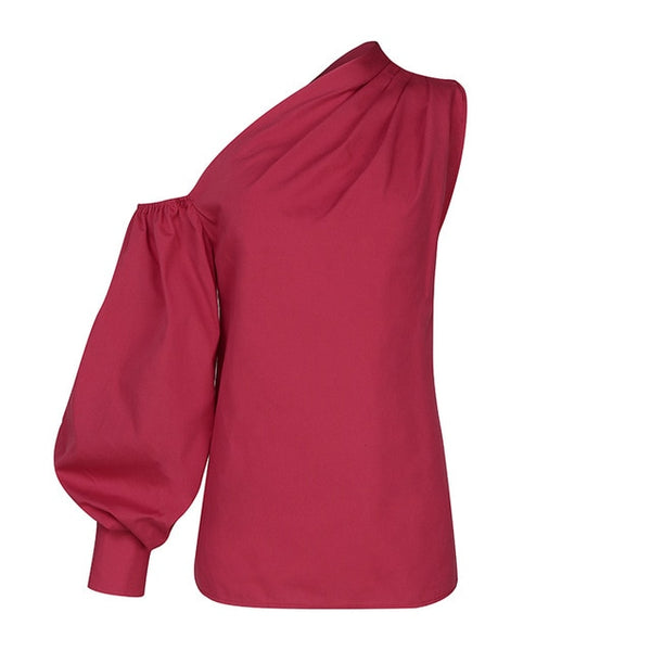 2020 Celmia Women Fashion Long Sleeve Shirts Plus Size Solid Cold Shoulder Blouses Casual Loose Tops Ladies Elegant Work Blusas