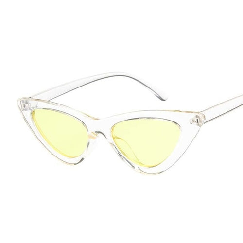 Vintage Cateye Sunglasses Women Sexy Retro Small Cat Eye Sun Glasses Brand Designer Colorful Eyewear For Female Oculos De Sol