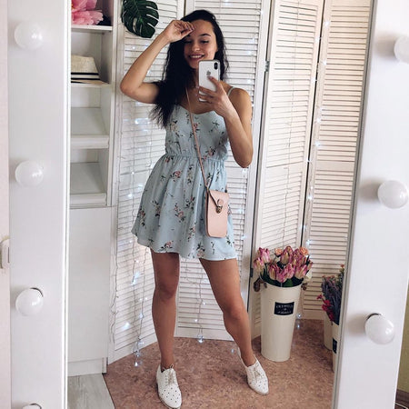 Women Fashion O-neck Solid Bow Elegant Straight Dress Spring Loose Mini Dresses 3/4 Sleeve Bow comfortable Plus Size