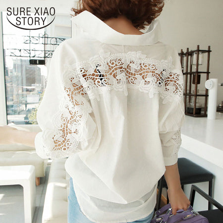 Women's Shirt Plus Size 5XL Tops Birds Printed Single Breasted Female Shirts 2020 Spring Summer Loose Casual Ladies Fashion Top